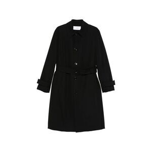 Lardini Black Coats - Single Breasted Coats Men